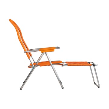 Spaghetti sun lounger with footrest - Orange - Fiam