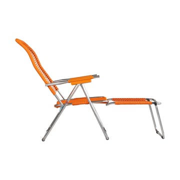 Spaghetti sun lounger with footrest - Orange - Fiam