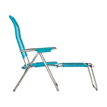 Spaghetti sun lounger with footrest - Turquoise - Fiam