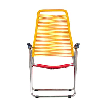 Spaghetti sun lounger without footrest - Multi-aluminium frame-yellow - Fiam