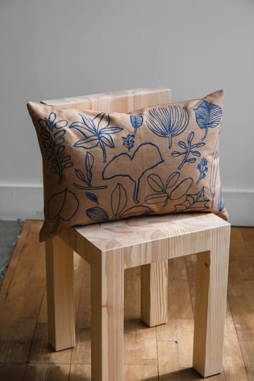 Botanic cushion cover 38x58 cm - Brown-blue - Fine Little Day