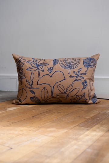 Botanic cushion cover 38x58 cm - Brown-blue - Fine Little Day