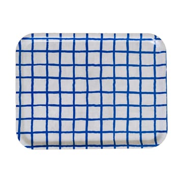 Checked tray 33x43 cm - Blue - Fine Little Day