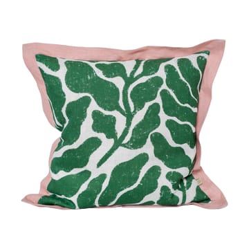 Leaves cushion cover contrasting wing 48x48 cm - Green-pink - Fine Little Day