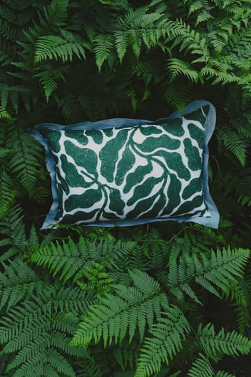 Leaves cushion cover contrasting wing 48x68 cm - Green-blue - Fine Little Day