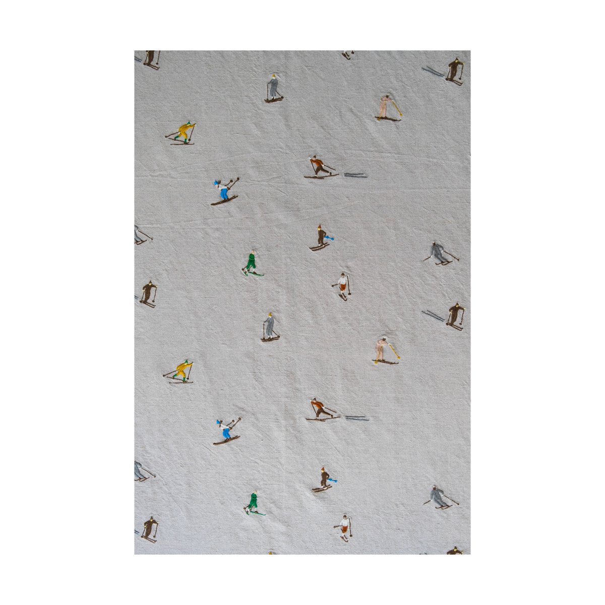 Fine Little Day Skiers tablecloth 147x250 cm Natural