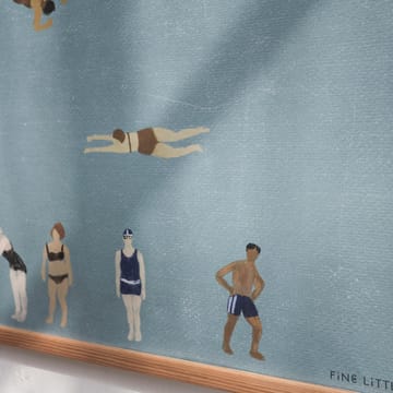 Swimmers poster - Blue, 50x70 cm - Fine Little Day