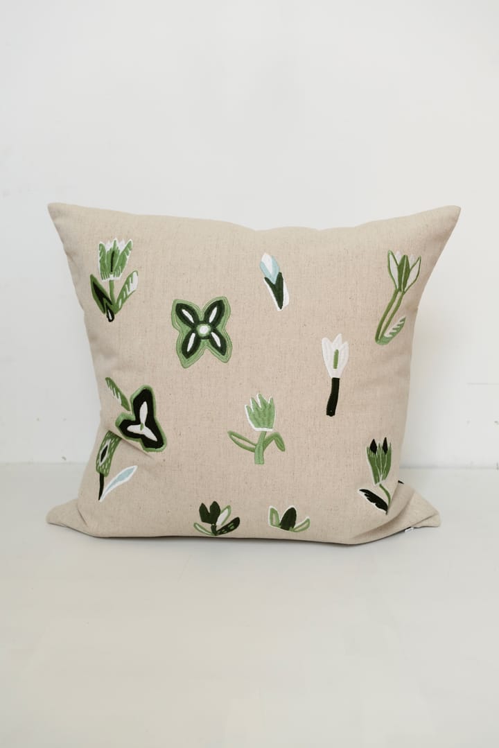 Tulip cushion cover 48x48 cm, Nature-green Fine Little Day