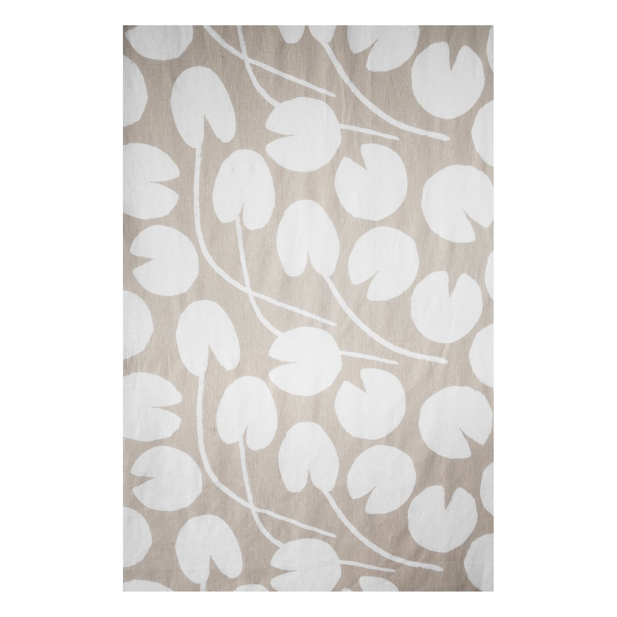 Fine Little Day Water lilies fabric Sand-white | Scandinavian Design | Fabric by the metre | Beige