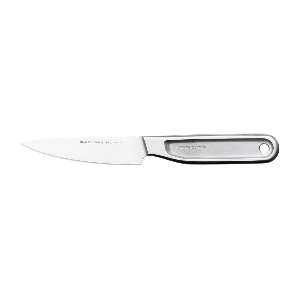 Fiskars All Steel vegetable knife 10 cm | Scandinavian Design | Vegetable knives | Silver-coloured