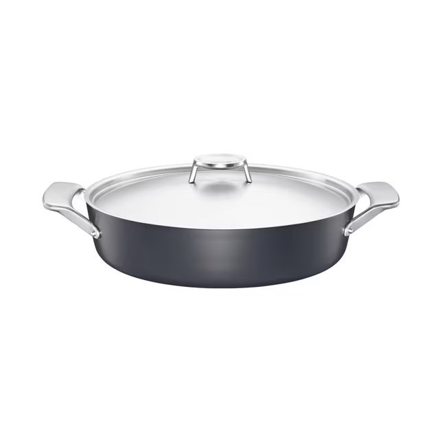 Fiskars Taiten oven pan with lid 28 cm