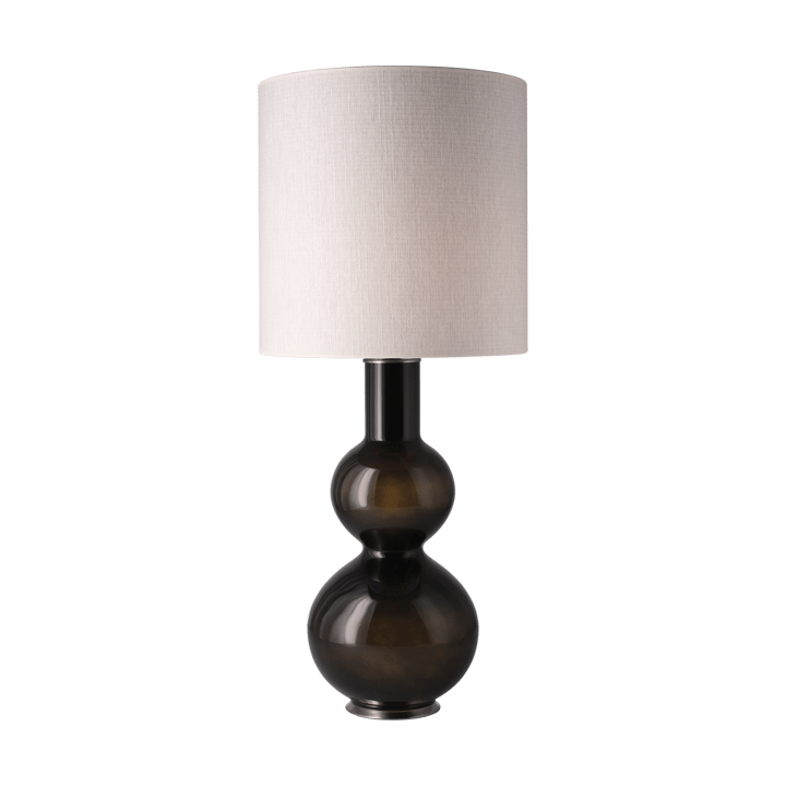 Augusta table lamp black lamp base - Babel Beige M - Flavia Lamps