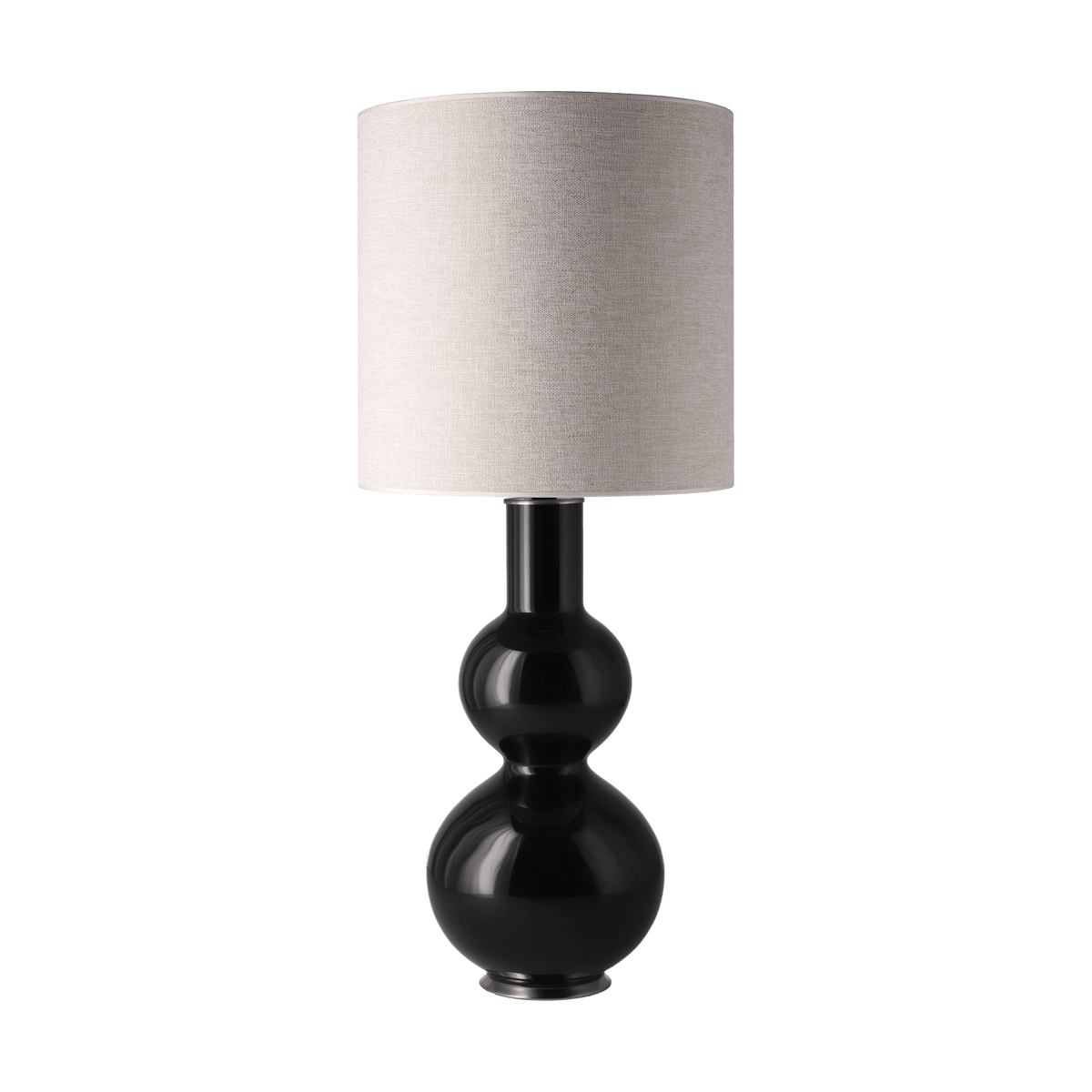 Flavia Lamps Augusta table lamp black lamp base London Beige M