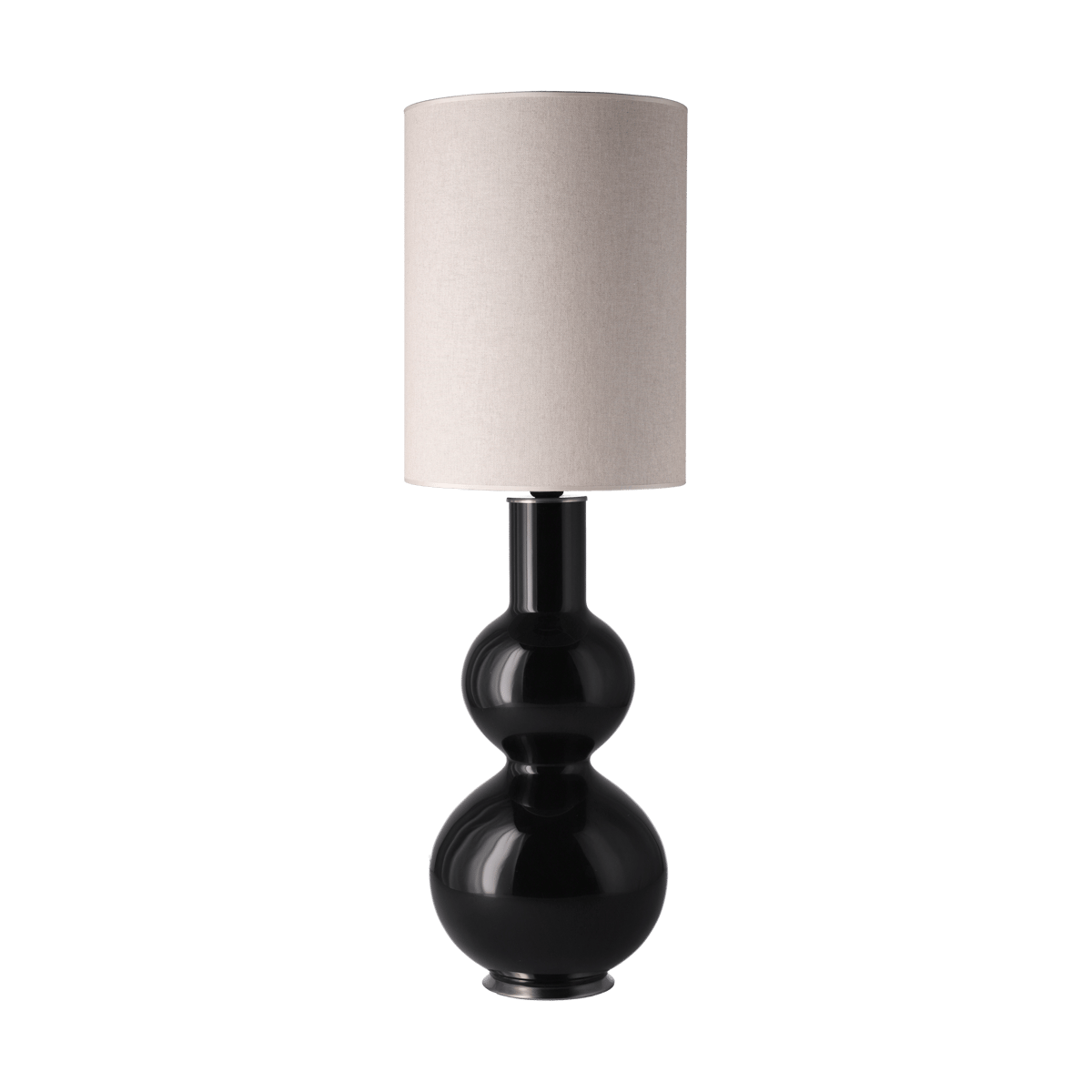 Flavia Lamps Augusta table lamp black lamp base Milano Tostado L