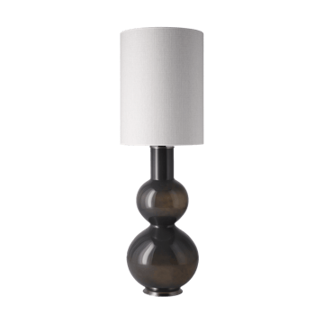 Augusta table lamp grey lamp base - Babel Beige L - Flavia Lamps