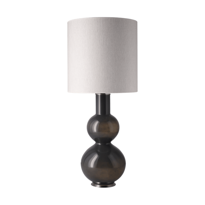 Augusta table lamp grey lamp base - Babel Beige M - Flavia Lamps