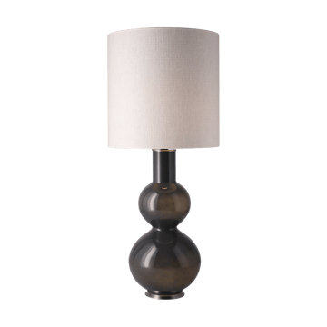 Augusta table lamp grey lamp base - Babel Beige M - Flavia Lamps