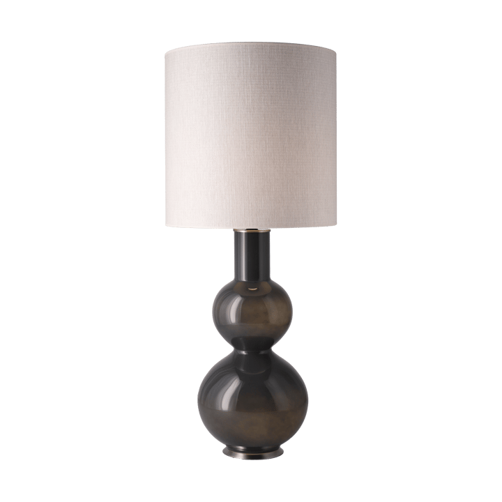 Augusta table lamp grey lamp base - Babel Beige M - Flavia Lamps