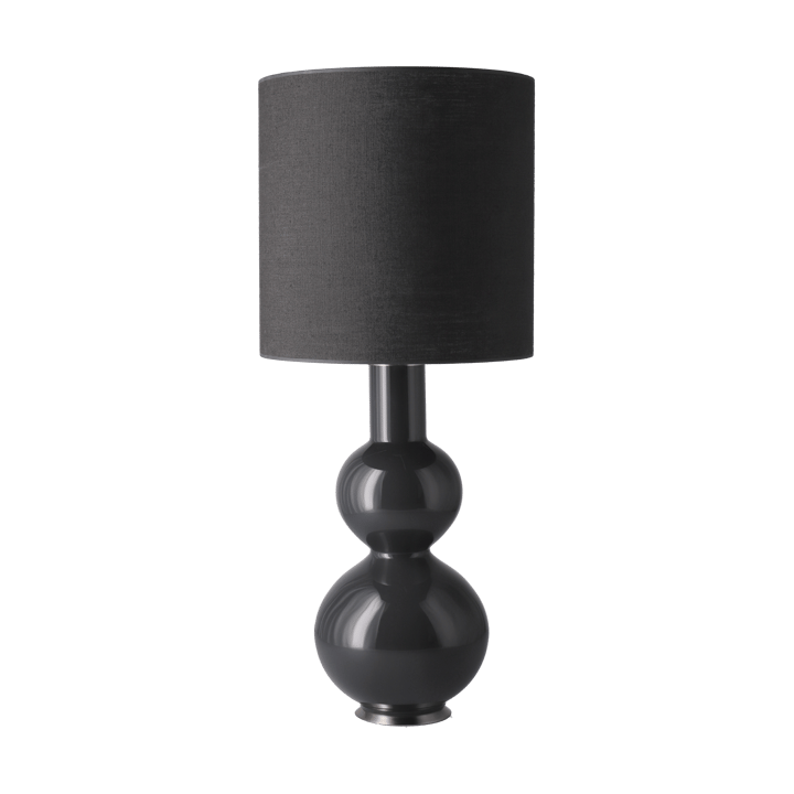 Augusta table lamp grey lamp base - Lino Negro M - Flavia Lamps