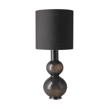 Augusta table lamp grey lamp base - Lino Negro M - Flavia Lamps