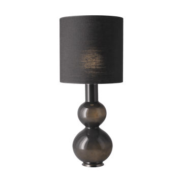 Augusta table lamp grey lamp base - Lino Negro M - Flavia Lamps