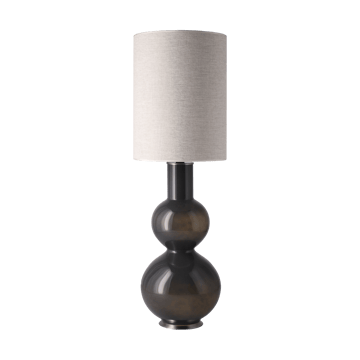 Augusta table lamp grey lamp base - London Beige L - Flavia Lamps