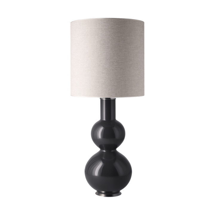 Augusta table lamp grey lamp base - London Beige M - Flavia Lamps