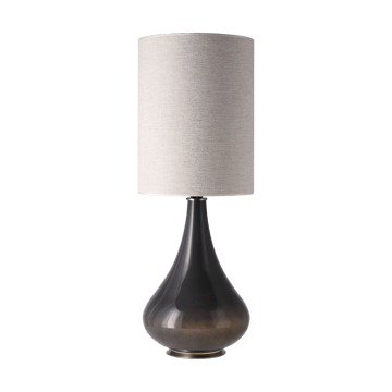 Renata table lamp grey lamp base - London Beige L - Flavia Lamps