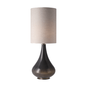 Renata table lamp grey lamp base - London Beige L - Flavia Lamps