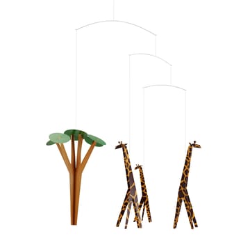 Giraffes on the Savannah mobile - multi - Flensted Mobiles