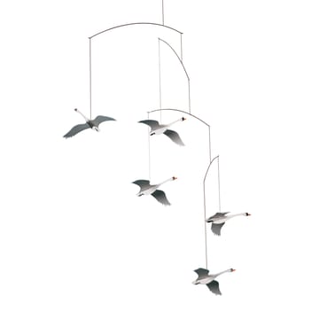 Scandinavian swan mobile - multi - Flensted Mobiles