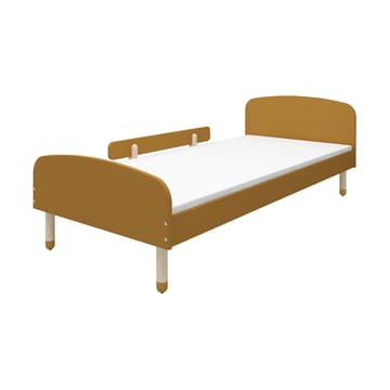 Dots bed with rail 96x204 cm - Yellow - FLEXA