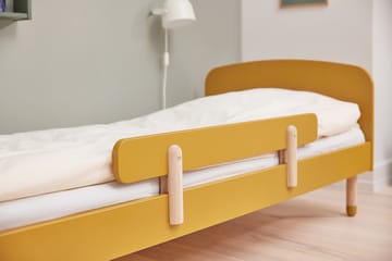 Dots bed with rail 96x204 cm - Yellow - FLEXA