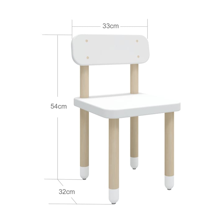 Dots chair, White FLEXA