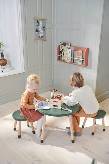 Dots play table Ø60 cm - Deep Green - FLEXA