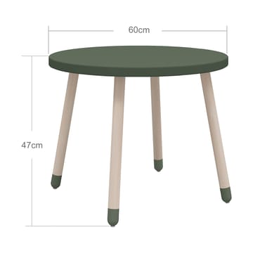 Dots play table Ø60 cm - Deep Green - FLEXA