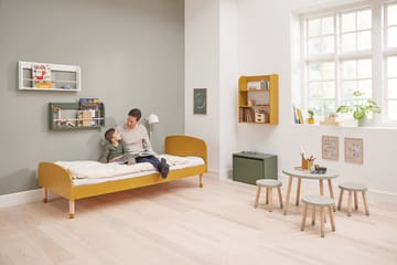 Dots single bed 96x204 cm - Yellow - FLEXA