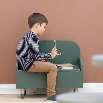 Dots storage bench - Green - FLEXA