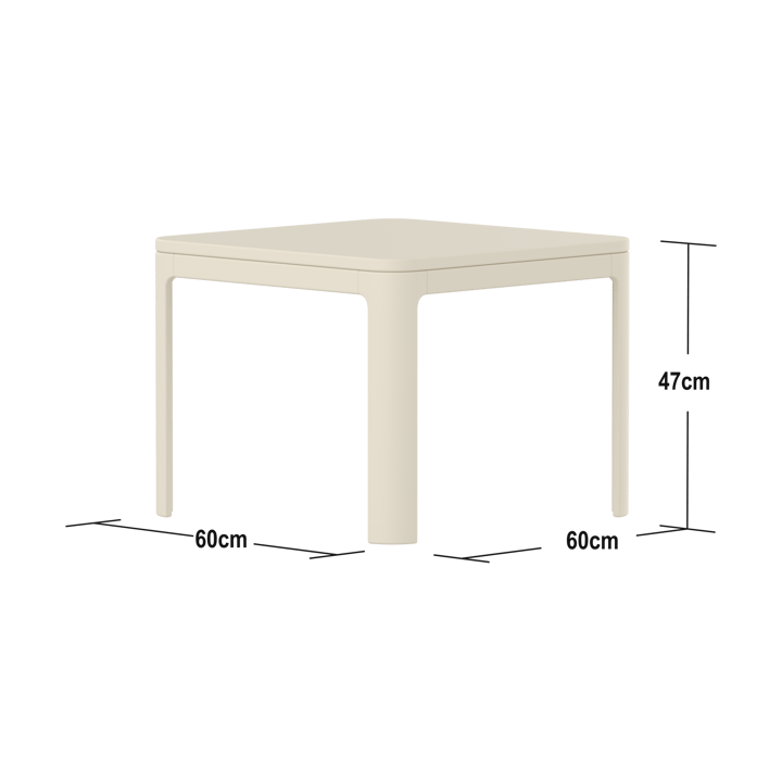 Nova table 47x60x60 cm, Cream FLEXA