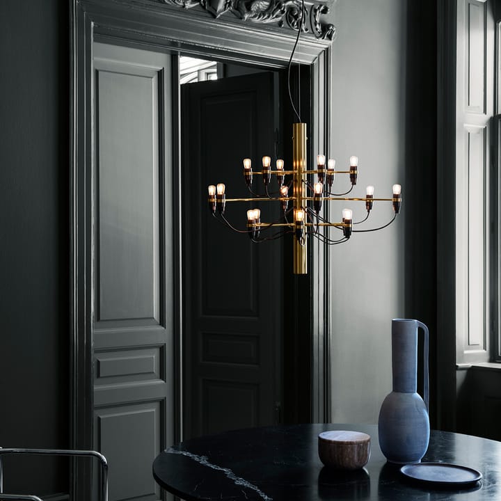 2097 Sarfatti chandelier LED - Brass 18 lamps - Flos