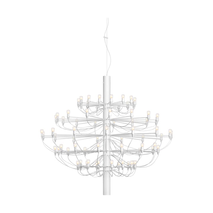 2097 Sarfatti chandelier LED - Matt White 75 lamps - Flos