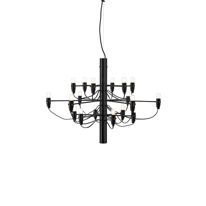 2097 Sarfatti chandelier LED - Matte Black 18 lamps - Flos