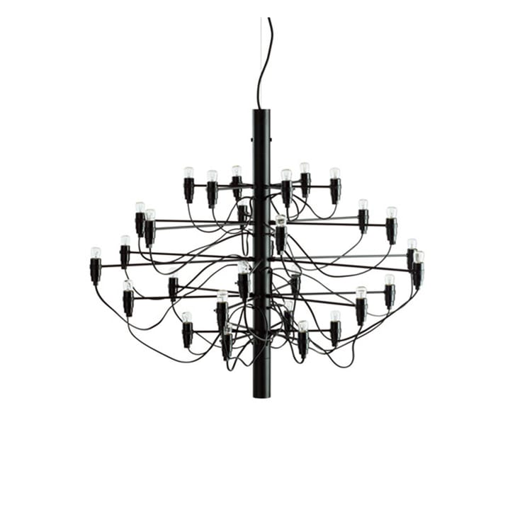 2097 Sarfatti chandelier LED - Matte Black 30 lamps - Flos