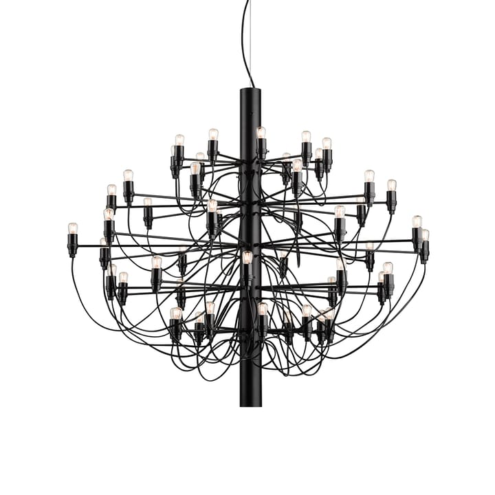 2097 Sarfatti chandelier LED - Matte Black 50 lamps - Flos