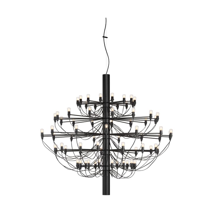 2097 Sarfatti chandelier LED - Matte Black 75 lamps - Flos