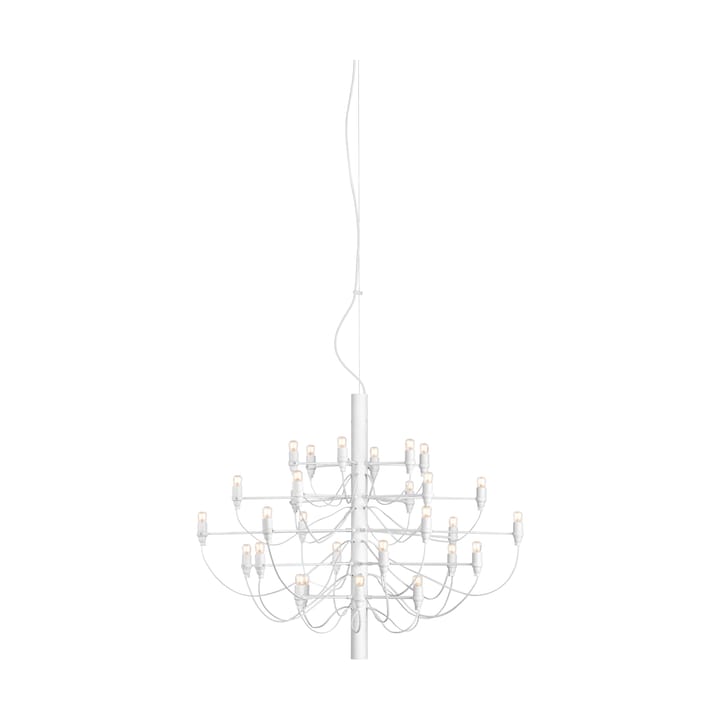 2097 Sarfatti chandelier LED - Matte White 30 lamps - Flos