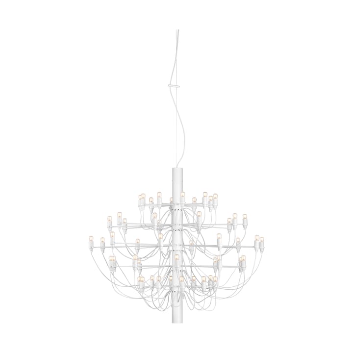 2097 Sarfatti chandelier LED - Matte White 50 Lamps - Flos