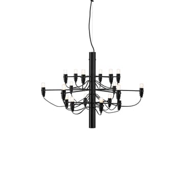 2097 Sarfatti chandelier - Matte black 18 lamps - Flos