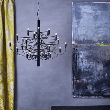 2097 Sarfatti chandelier - Matte black 30 lamps - Flos