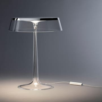 Bon Jour T table lamp - Amber, matte chrome top - Flos